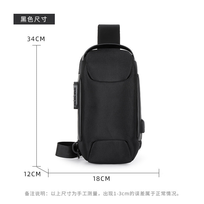Unisex Waterproof Anti-Theft Crossbody Sling Bag